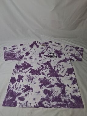 Gallery Dept Purple and White Tie-Dye Short Sleeve Tee